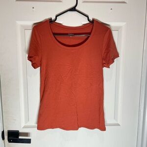Quince Women's Short Sleeve Orange Tee